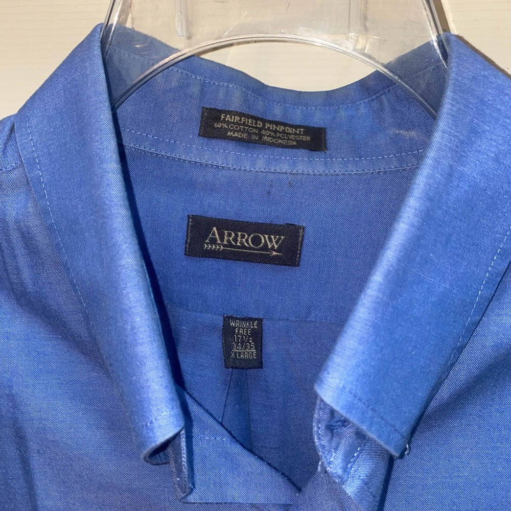 Arrow Men's Classic Navy Dress Shirt